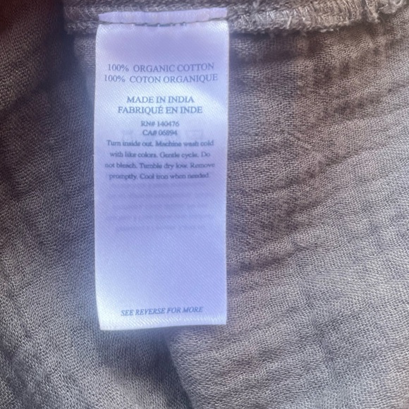 Faherty Dream 100% Organic Cotton Blouse Size XS - Picture 11 of 11